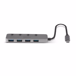 Lindy 43383 hub di interfaccia USB 3.2 Gen 1 (3.1 Gen 1) Type-C 5000 Mbit/s Grigio - Vista aggiuntiva 3