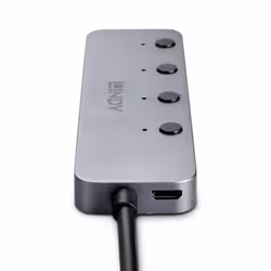 Lindy 43383 hub di interfaccia USB 3.2 Gen 1 (3.1 Gen 1) Type-C 5000 Mbit/s Grigio - Vista aggiuntiva 4