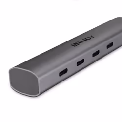 Lindy 43384 hub di interfaccia USB tipo-C 10000 Mbit/s Grigio - Vista aggiuntiva 4