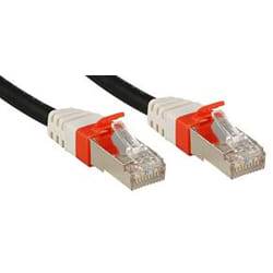 Lindy Cat.6 (A) SSTP / S/FTP PIMF Premium 0.5m cavo di rete Nero 0,5 m