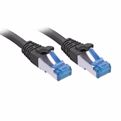 Lindy 47421, 25 m, Cat6a, S/FTP (S-STP), RJ-45, RJ-45, Nero