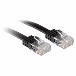 Lindy 5m Cat.6, 10 m, Cat6, RJ-45, RJ-45, Nero