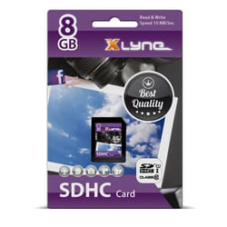 xlyne 7308000 memoria flash 8 GB SDHC Classe 10