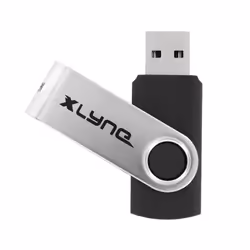 xlyne 177559-2 unità flash USB 4 GB USB tipo A 2.0 Nero, Acciaio inox - Vista aggiuntiva 3