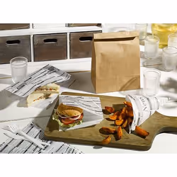 Papstar 85499 sacchetto di carta Nero, Bianco 0,25 kg