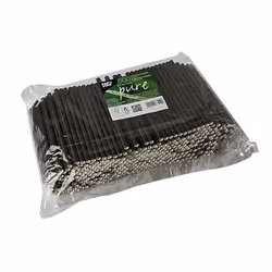 Papstar 87510 cannuccia monouso 500 pz Nero