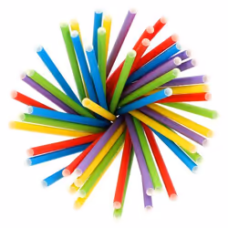 Papstar 88481 cannuccia monouso 100 pz Colori assortiti