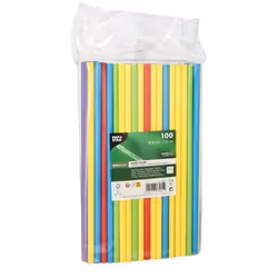 Papstar 88481 cannuccia monouso 100 pz Colori assortiti