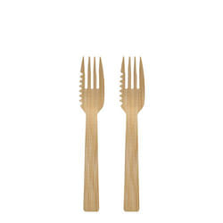 Papstar 88770 forchetta monouso Legno 50 pz