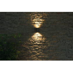Heitronic - Ambos 35376 Lampada da parete per esterno led (monocolore) GU10 22 w Grafite