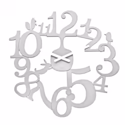 koziol 2327525, Parete, Orologio al quarzo, Altro, Bianco, 450 mm, 32 mm