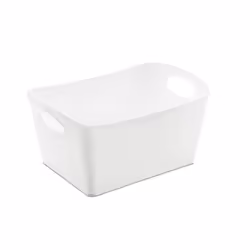 koziol Boxxx S, Cesto portaoggetti, Bianco, Rettangolare, Plastica, Monocromatico, Interno