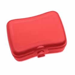 koziol Top, Contenitore per il pranzo, Bambino, Rosso, Plastica, Monocromatico, Rettangolare