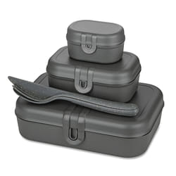 koziol Pascal Ready Set per borsa portapranzo Nero 3 pz