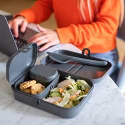 koziol Pascal Ready Set per borsa portapranzo Nero 3 pz