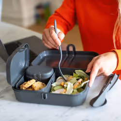 koziol Pascal Ready Set per borsa portapranzo Nero 3 pz