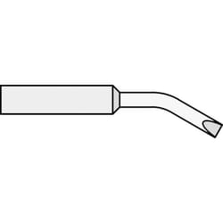 Weller - xnt bx Punta di saldatura Forma a scalpello, curva Dimensione punta 2.4 mm Contenuto 1 pz.