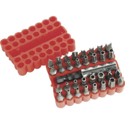 Brüder Mannesmann M 297-33 Kit inserti 33 parti TORX Tamper Resistant, Brugola interna BO, Tri-Wing, Dado con intaglio,