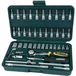 Brüder Mannesmann - Mannesmann - m 2040-SL - Set chiavi a bussola 1/4, 46 pezzi