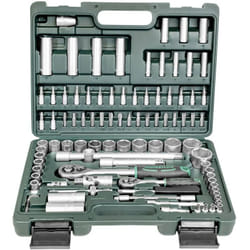 Brüder Mannesmann - Kit di chiavi a bussola metrico 1/4 (6.3 mm), 1/2 (12.5 mm) 94 parti M98410