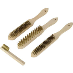 Brüder Mannesmann - Spazzola metallica Acciaio, Ottone 275 mm 4 parti 1 kit