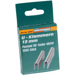 Brüder Mannesmann - Brueder Mannesmann M48412 U-Shaped Spare Staples by Brueder Mannesmann Werkzeuge