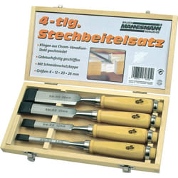 Brüder Mannesmann - Mannesmann - M66104 – Set scalpelli 4 pz., in cassetta di legno