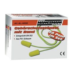 BRÜDER MANNESMANN M40030 Tappo auricolare monouso Verde 20 pz