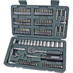 Brüder Mannesmann - Kit di chiavi a bussola metrico 1/4 (6.3 mm) 130 parti M29166