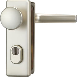 Abus - 89633 - Raccordo di sicurezza per porta, tipo KKZS700 F2, in nichel, colore: Argento