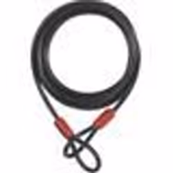 ABUS 1850 Cavo d'acciaio, nero, dimensione 185 cm per uomo