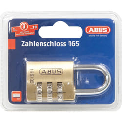 ABUS Serratura a combinazione 165/30 - lucchetto in ottone - con codice numerico regolabile individualmente - serratura per valigia/serratura per