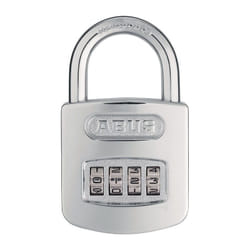 Abus - Lucchetto a combinazione 160/50 Corpo serratura W.51mm sta argento rosa Rullo di combinazione 4