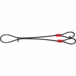 ABUS Cobra Cavo d'acciaio, nero, dimensione 75 cm per uomo