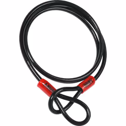 ABUS Cobra Cavo d'acciaio, nero, dimensione 220 cm per uomo
