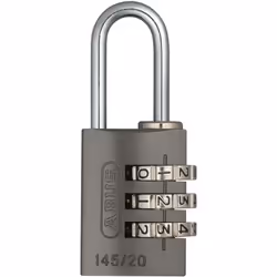 Descrizione del prodotto Lucchetto a combinazione ABUS 145/20 Titanio Con questo lucchetto compatto è possibile bloccare vali ...