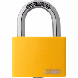 ABUS T65AL/40, Lucchetto convenzionale, Blocco tasto, Chiusura diversa, Giallo, Alluminio, Acciaio temprato