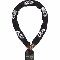 ABUS Granit Power Chain 37 14KS Black Loop Blocco a catena, nero, dimensione 120 cm per uomo