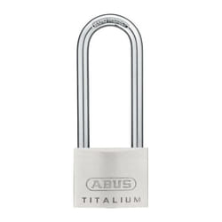 Abus - Lucchetto a cilindro 64TI / 50HB80 gl Corpo serratura L.50mm Titanio gl.6511