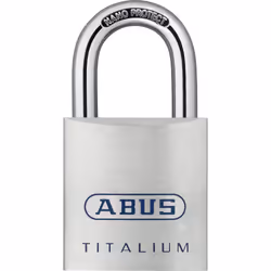 ABUS 80TI/40, Lucchetto convenzionale, Blocco tasto, Chiusura diversa, Titanio, Acciaio, A forma di U