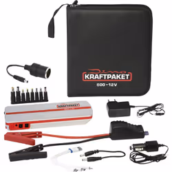 Dettagli tecnici Accumulatore integrato LiPo Batterie 18 Ah Capacità (mAh, Ah) 18 Ah Caratteristiche Jump starter 2 x Uscita  ...