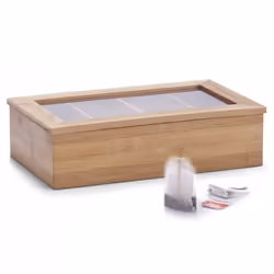 Zeller Present 25326, Legno, Acrilico, Bamboo, Rettangolo, 335 mm, 200 mm, 90 mm