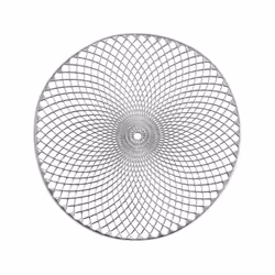 Zeller Present 26914, Rotondo, Argento, Monocromatico, 380 mm, 380 mm, 1 pz