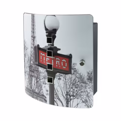 BURG-WÄCHTER 6204/10 NI PARIS METRO, Portachiavi, Multicolore, Acciaio inox, Rettangolo, 210 mm, 240 mm