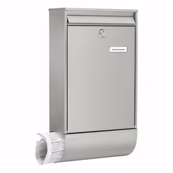BURG-WÄCHTER Berlin-Set 37770 NI cassetta per la posta Acciaio inox Cassetta postale a parete