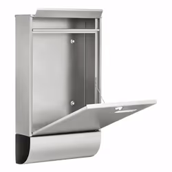 BURG-WÄCHTER Berlin-Set 37770 NI cassetta per la posta Acciaio inox Cassetta postale a parete - Vista aggiuntiva 4