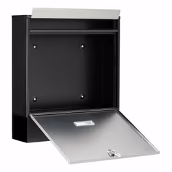 BURG-WÄCHTER Oxford-Set 68770 B+S cassetta per la posta Nero, Acciaio inox Cassetta postale a parete Acciaio inox, Acciaio - Vista aggiuntiva 4