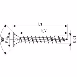 SPAX 1081010450453 giravite e bullone 45 mm 200 pz Vite