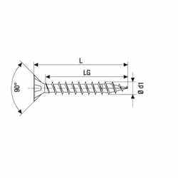 SPAX 4081020350257 giravite e bullone 25 mm 250 pz Vite