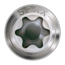 Vite a croce 6x60mm testa cilindrica t-star plus T25 - punta di taglio - acciaio inox A2 - 100 pz - 0538000600603 - Spax